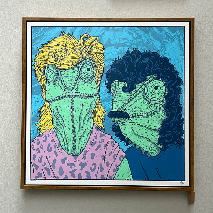 Framed Daryl and John - large