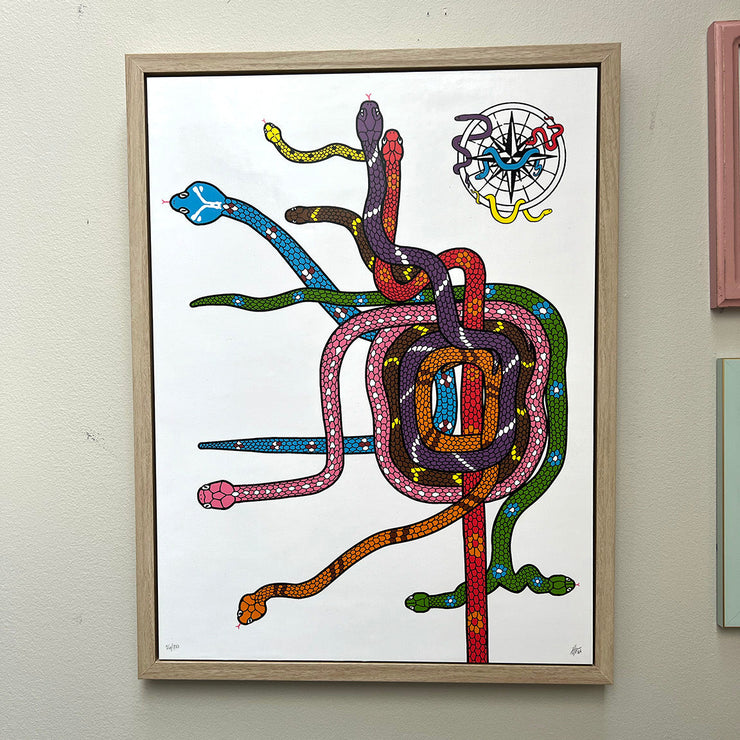 Framed El Snakes - large