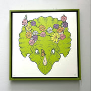 Framed Flower Girl - large