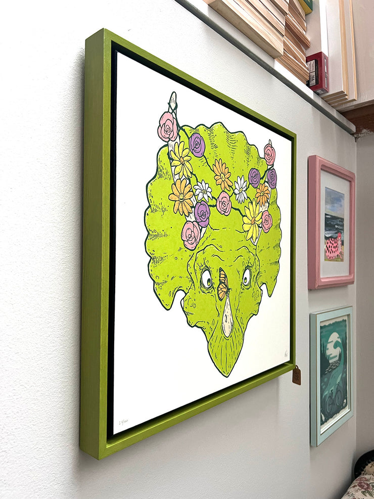 Framed Flower Girl - large