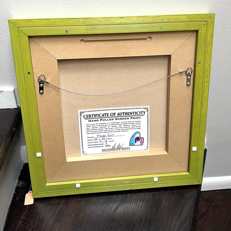 Framed Flower Girl - large