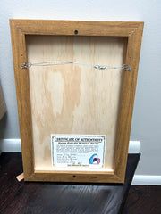 Framed Frog Tower - orange/peach/blue