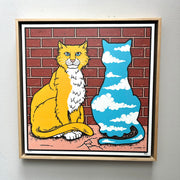 Framed Outside Cat - large