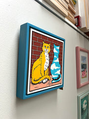 Framed Outside Cat - small