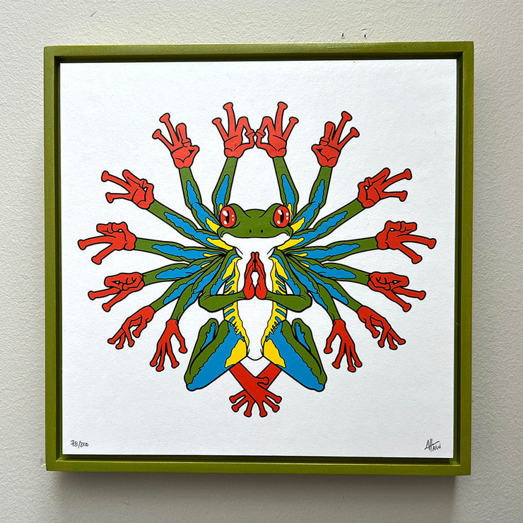 Framed Peace Frog