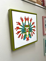 Framed Peace Frog