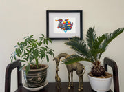 Out of the Blue Framed Original Drawing