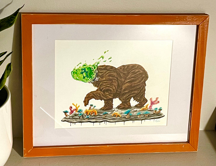 Framed Original Drawing GOOBEAR