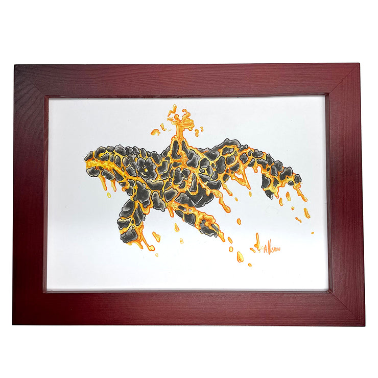 Original Framed Magma Whale
