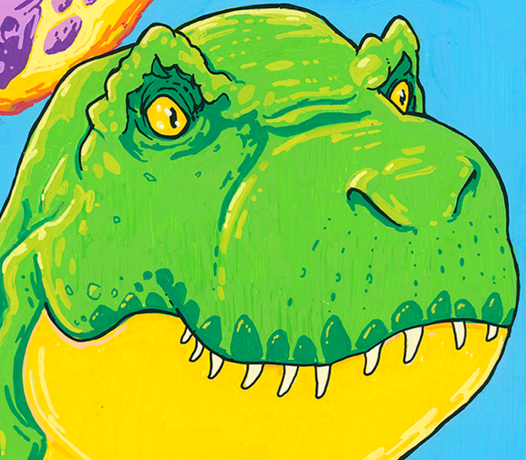 things looking up dino painting for nels
